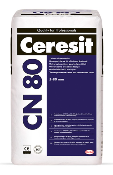 Ceresit CN 80 universāla java grīdām (5-80mm) 25kg